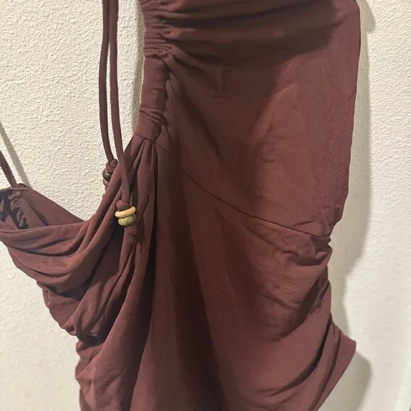 🎀A.L.C. Gabi Asymmetric Top - Brown - Picture 6 of 10